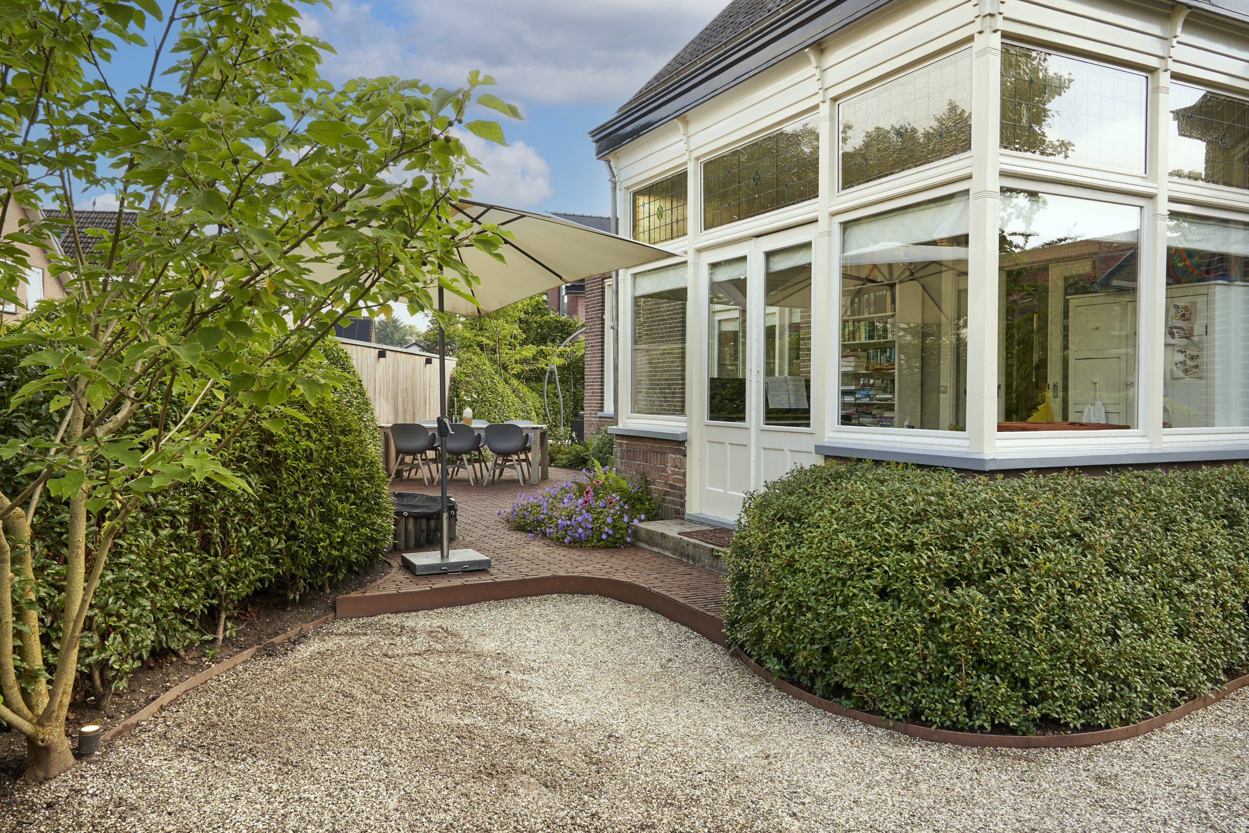 Tuin karakteristieke jaren 20 villa