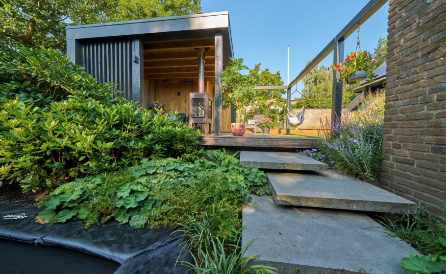 Terrasoverkapping in moderne stijl