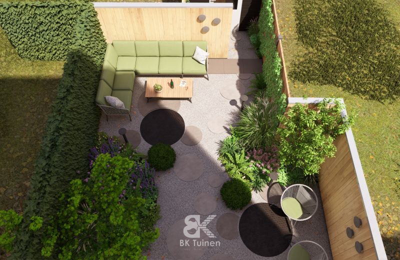 3D ontwerp loungetuin